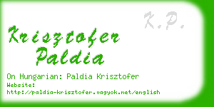 krisztofer paldia business card